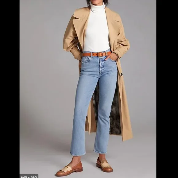 NWT Agolde Riley Straight Crop Jeans - Picture 2 of 7